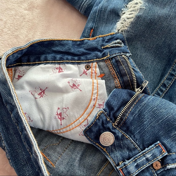 True religion distressed wide leg jean size 29 - Picture 9 of 13